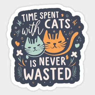 cat time Sticker